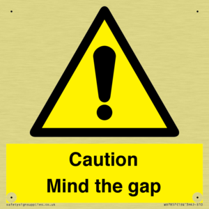 Caution Mind the gap